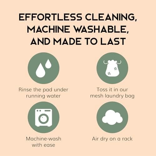 Greenzla Reusable Makeup Remover Pads, 20 Pack with Storage Box — view 5