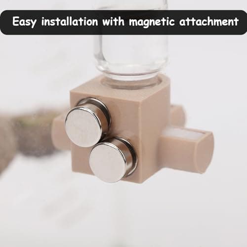 Daerky Jumping Spider Water Dispenser, Magnetic Hanging Feeder,Suitable for Jumping Spiders,Tarantulas, Praying Mantises,Arboreal Animals, and Other Small Animal Enclosure Accessories,5ML (Pink) — view 4