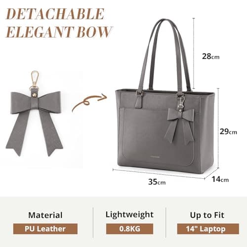 RAINSMORE Tote Bags for Women Large PU Leather Handbags for Women — view 2