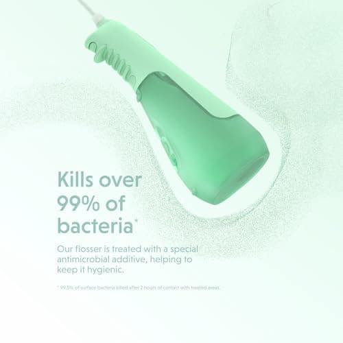 ORDO Hydro Sonic Water Flosser, Cordless, 3 Pressure Settings, Mint Green — view 2