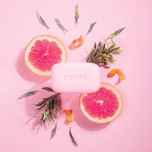 CIDAL Pink Grapefruit Cleansing Bar Soap, Antibacterial Twinpack (2 x 100g) — view 3