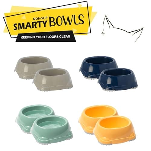 CAT CENTRE Dark Blue Pet Bowls Set, 2x0.3L, Non Slip — view 4