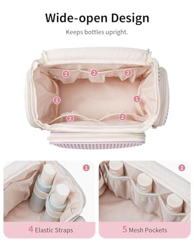 Narwey Large Travel Hanging Toiletry Bags for Women Wash Bag for Toiletries — view 3