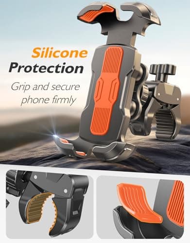 Rolgno Bike Phone Holder, [Vibration Damper] Motorbike Phone Holder — view 3