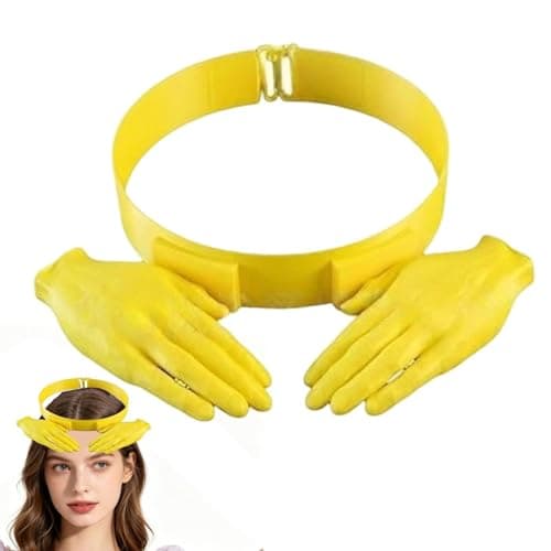 Beach Hats for Women, Lightweight Headwear as Joke Props | Funny Hand Shaped Sun Hat - for Summer Holidays, Travel Trips, Fishing, Golf, Hiking, Gardening, Swimming Pool, Outdoor Sp, yellow