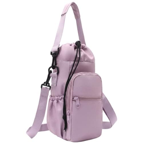 NHCDFA 1 PCS Water Bottles Carrier with Shoulder Strap, Water Bottle Bag, Water Bottles Carrier & Water Bottle Sling, Lightweight for Daily Use Outdoor Carrying