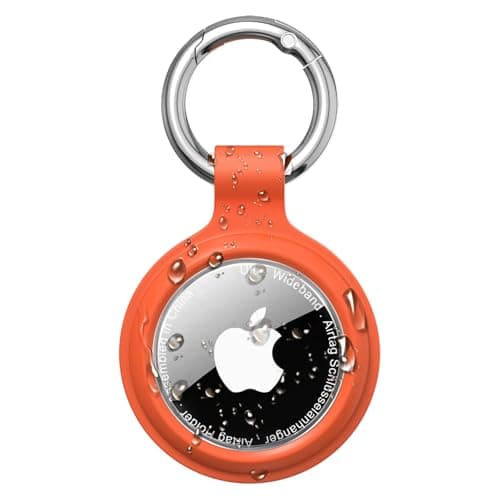 PESTON AirTag Holder Keyring, IP67 Waterproof Case for Apple AirTag 1 & 2