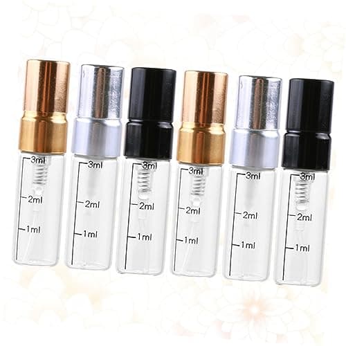 Healvian Refillable Glass Spray Bottle 3ml 6 Pack Scale for Travel Makeup — view 3