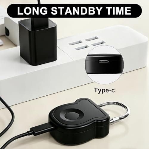 Smart Fingerprint Padlock Keyless Lock with 20 Fingerprints Storage — view 6