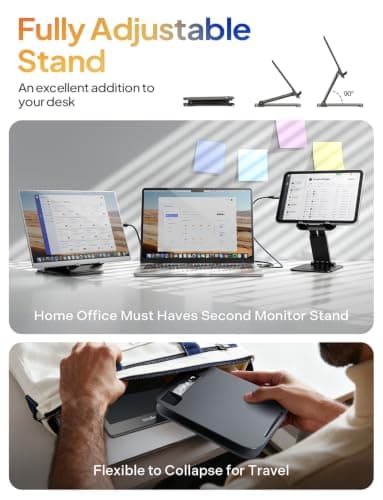 LISEN for iPad Tablet Stand for Desk Portable Monitor Stand iPad Holder — view 3