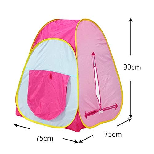 Kids Active Pop Up Play Tent - Play House, Indoor or Outdoor Portable Play Tent by Tech Traders- Pink — view 4