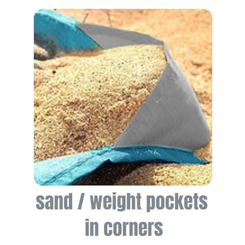 The Life Hacker Travel Mat Camping Beach Hiking Garden Blanket Large 2x2m XL Waterproof Sand Free Compact UK (Pink) — view 5