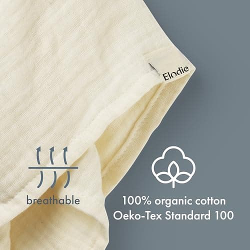 Elodie Details cozy Baby Comforter Cuddle Blanket Blinkie, essentials for Infant Babies and Toddlers, Newborn Gifts for Birthday Baby Shower in 100% Oeko-Tex Extra Soft Organic Cotton - Vanilla White — view 3