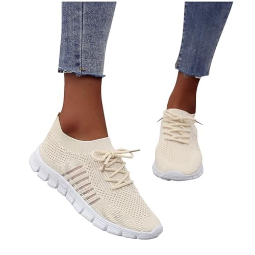 Women's Trainers Orthopedic Sneakers Barefoot Shoes Breathable Soft Sole Womens Walking Slip on Shoes Gym Tennis Lightweight Breathable Slipper Minimalist Zero Drop Trainers Ladies Yoga Sneakers — view 4