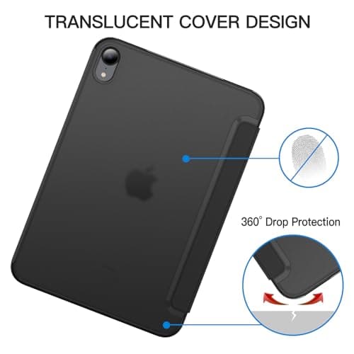 JETech Case for iPad mini A17 Pro/6th Gen (2024/2021), Black — view 5