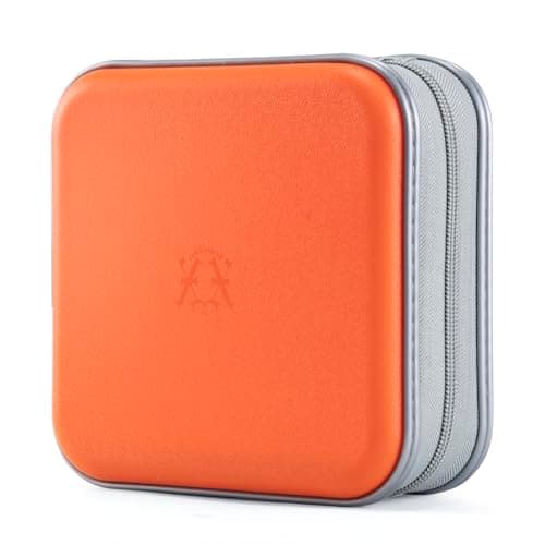 alavisxf xx CD Case, 48 Capacity Hard Plastic Portable CD Organizer Holder