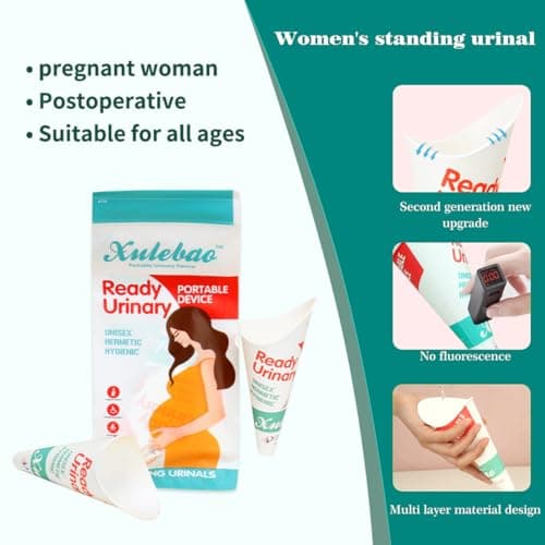 Foldable disposable Urinal for Women, Female Urinal for PIPI Standing (50) — view 4