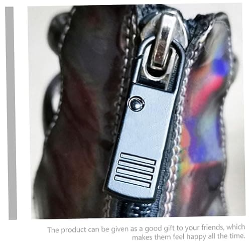 Tofficu 4Pcs Black Zinc Alloy Zipper Pull Replacement, Sturdy Backpack Zipper Puller and Luggage Zip Tags, Easy Repair Kit for Jackets, Bags and Travel Cases — view 3