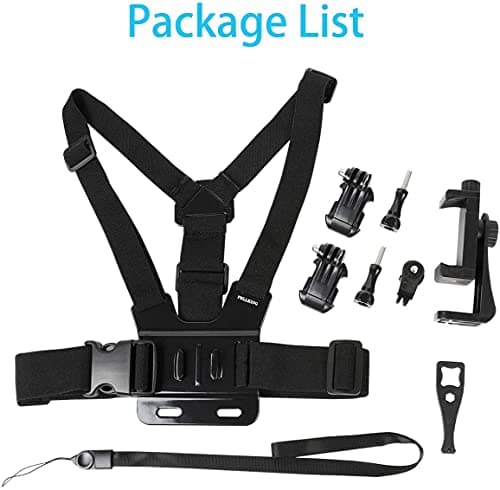 PellKing Mobile Phone Chest Mount Harness Strap Holder Cell Phone Clip Action Camera POV for Samsung iPhone Plus etc — view 6