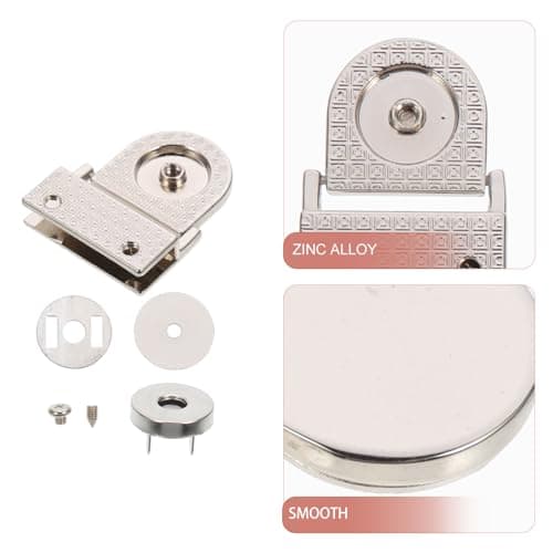 Artibetter 5pcs Bag Buckle Locks Magnetic Luggage Locks DIY Handbag Accessories for Suitcase Travel — view 3