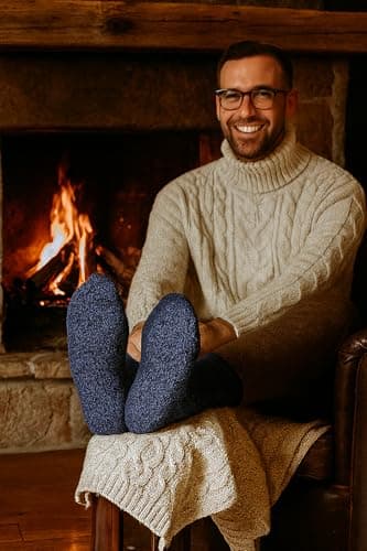 Arctic Comfort NEW 4 pairs Mens Arctic Comfort Thick Thermal Wool Socks High Tog Rating, Grey/Black, UK 6-11 EUR 39-45 — view 2