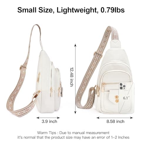 GAEKEAO Sling Bag Crossbody Bags for Women Vegan Leather Fanny Pack Chest Travel Anti Theft Purse Shoulder Bag Handbags Gifts — view 4