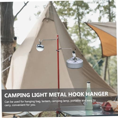 DINHEAROM Tent Light Hook S Shape Stainless Steel 5 Pack Black — view 3
