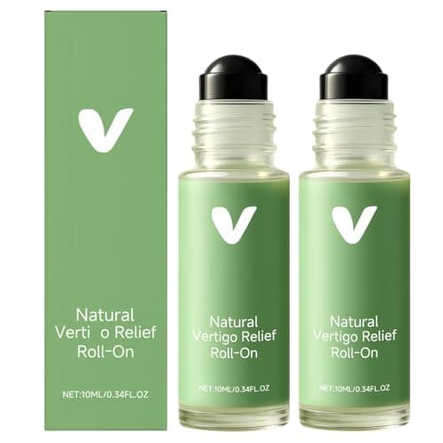 2pcs Ver/tigo & Dizziness Relief,Anti-Sickness & Sickness Relief,Roll On Vertig/o Relief, Anti-Dizzy Roll-On,Ear Oil Relief,Essential Oils Roll-On,Natural Ve/rtigo Relief Roll,Travel & Daily Comfort