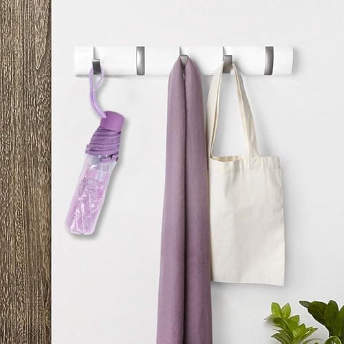 Tiiyee Clear Folding Umbrella, Cherry Blossom for Rain (Light Purple) — view 3