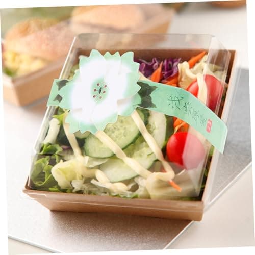 Mooncake Packaging Sticker Labels 30 Sheets White Card PVC Seal — view 6