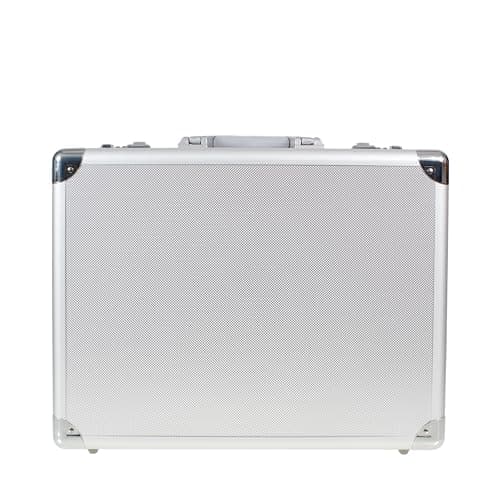 AR BRAND EST. 2021 Aluminium Briefcase Business Office Travel Work Laptop Attaché Bag (Silver) — view 4