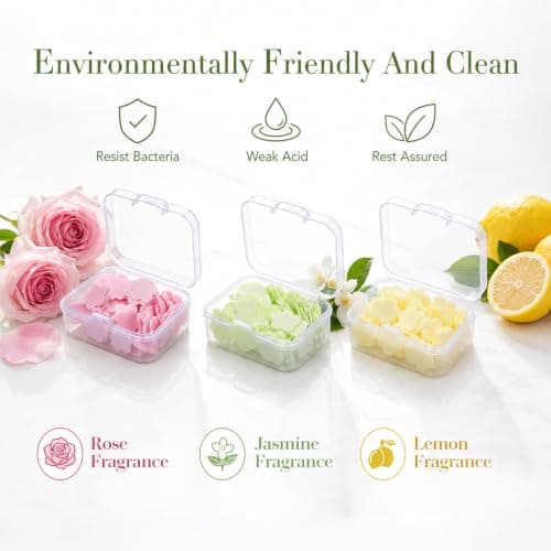 ElevateTech Portable Hand Washing Soap Sheets, 300 Pcs Mini Soap Sheets — view 3