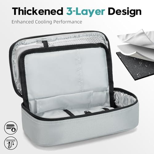ALLCAMP Small Insulin Cooler Bag for Travel Light Gray — view 2