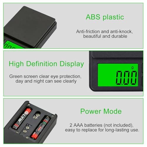 GeekerChip Precision Scales 0.01 g/1000 g, Digital Kitchen Scale, Portable Pocket Scale, Multifunctional Pocket Scale, Gram Scale, with LCD Display, for Food, Jewellery, Medicine, Laboratory, Coffee — view 4