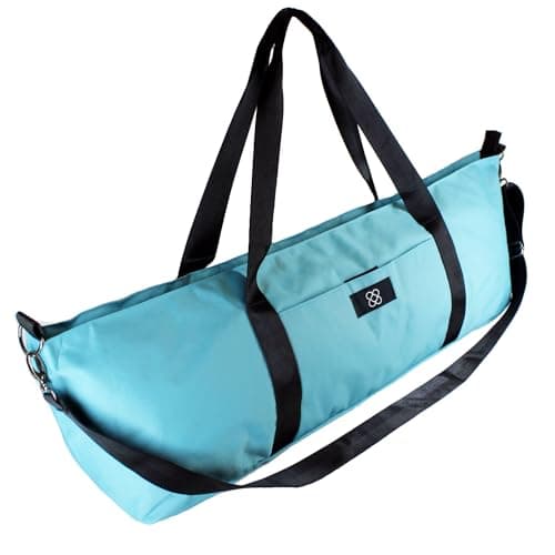 DOJA Barcelona Yoga Mat Bag Large XXL Durable - Turquoise Blue - Yoga Gym Bag and Pilates Bag with Integrated Pockets, Spacious Interior, Carry Handles and Adjustable Shoulder Strap for Easy Transport — view 4