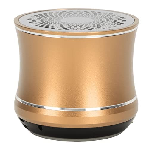Acouto Speaker IP67 Auto Connect Portable Speaker with Bass for Shower Room Bike Car Gold All Bluetooth Connec SpeakerMini SpeakerBluetooth Small SpeakerMini SpeakerPortable (Gold)