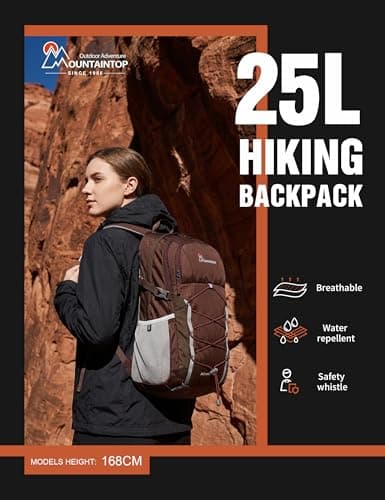 MOUNTAINTOP 25L Hiking Backpack Lightweight Rucksack for Men Women — view 2
