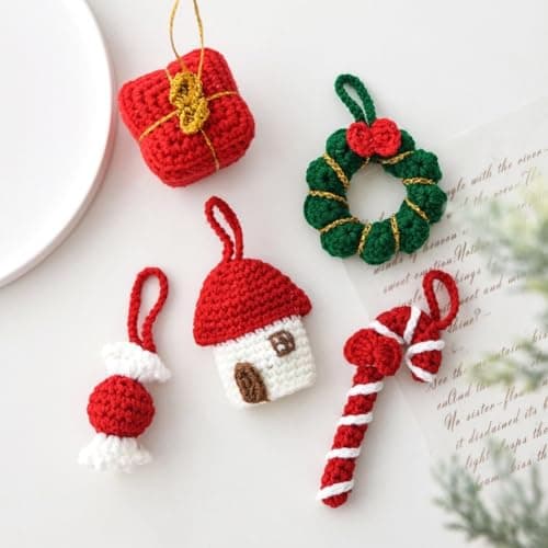 Hoppipola Christmas Yarn Knitted Walking Stick Reinforced Equipment Improvement (Knitted Walking Stick) — view 3