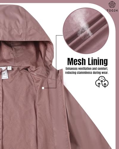 TOG24 Craven Womens Windproof,Breathable,Waterproof Jacket,Packaway, Hood — view 6