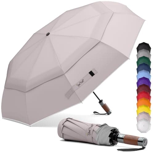 Royal Walk Folding Travel Compact Umbrella Windproof Strong for Men & Women