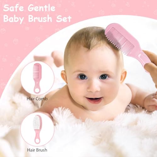 Flintronic 20 in 1 Baby Healthcare and Grooming Kit, Newborn Baby Care Accessories with Hair Brush, Comb, Nail Clippers, for Newborn Girls Boys — view 2