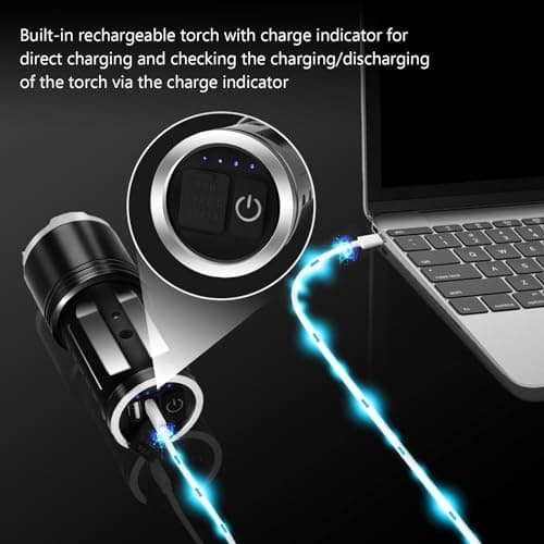 Jayxinli Torches LED Super Bright 1000000 Lumen Rechargeable 10800 mAh — view 4