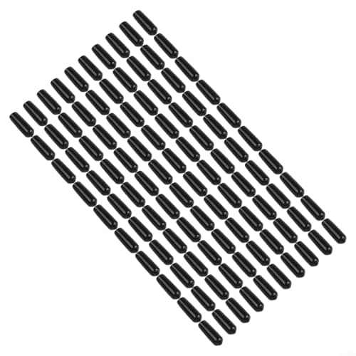 100PCS Outdoor Ground Nail Protective Covers for Tent Pegs & Stakes – PVC Rubber Sheath, 26mm x 8mm, Black – Compatible with Camping, Hiking, and Festival Use — view 6