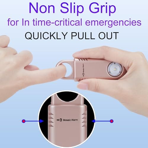 Rechargeable 135dB Personal Alarm - Ultra Bright Torchlight & Strobe Light — view 5