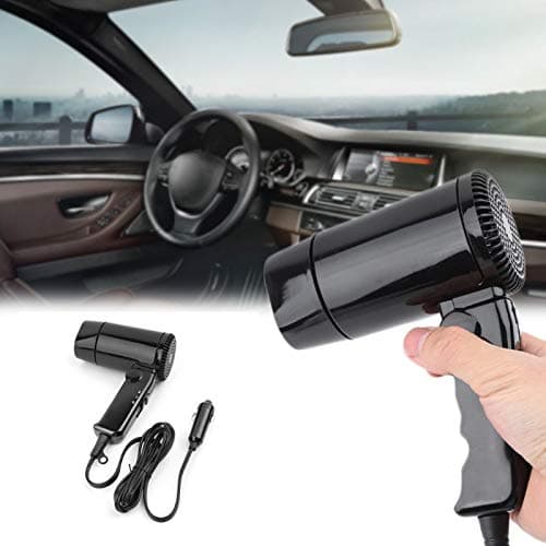 Riloer Hot And Cold Folding Hair Dryer For 12 V Cars, Travel Hair Dryer, Car Heater, Car Mist Eliminator,Portable Compact Foldable 12V in Car for Travelling,Camping, Festivals, Caravan, Motorhome — view 5