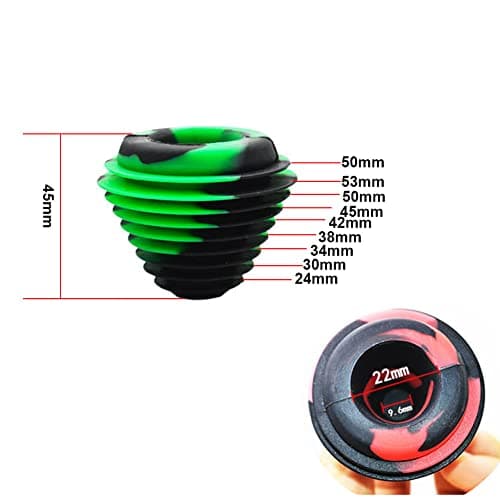 Silicone Stoppers Lid Cover Universal Cleaning Plugs for Glass Water Pipes Bongs, 3PCS/Set Odor Proofing Covers — view 4