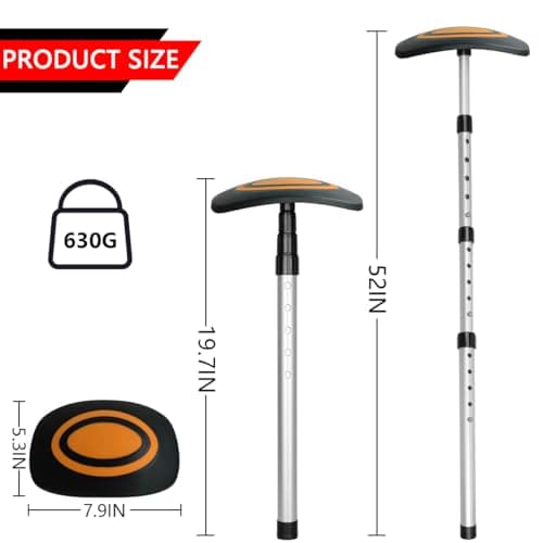 LOVACE Golf Travel Bag Support System, Golf Club Travel Protection Kit (Orange) — view 2