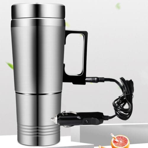 Car Electric Heated Travel Mug - 12V/24V Voltage Kettle | Stainless St — view 5