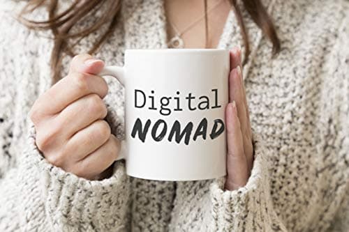 Digital Nomad White Coffee Tea Mug Regular 312ml Cup
