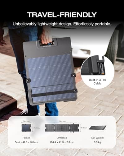 EF ECOFLOW 110W Portable Solar Panel for Power Station — view 6
